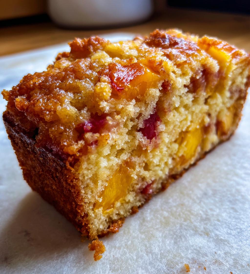 peach cobbler pound cake