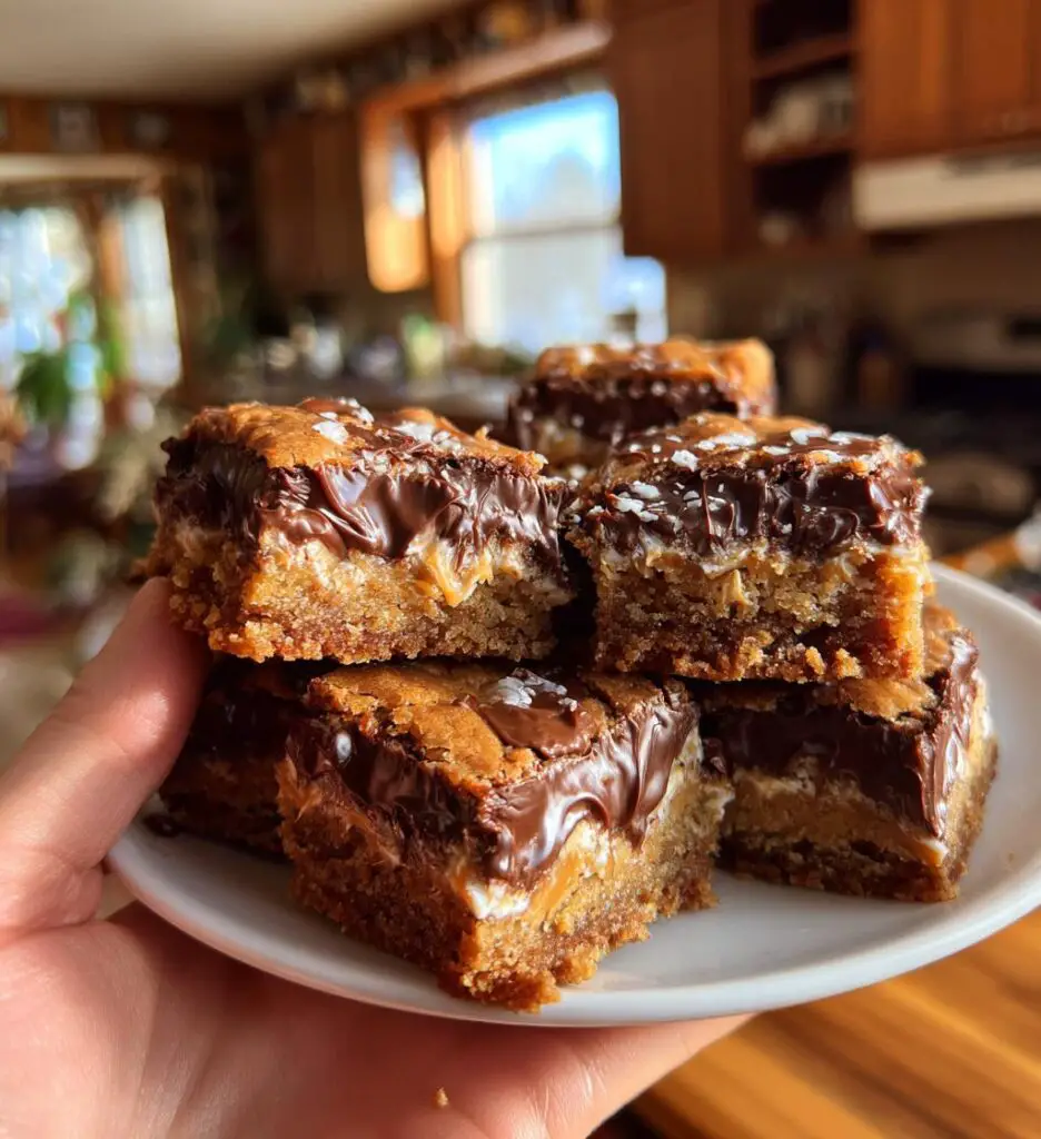 peanut butter blossom bars