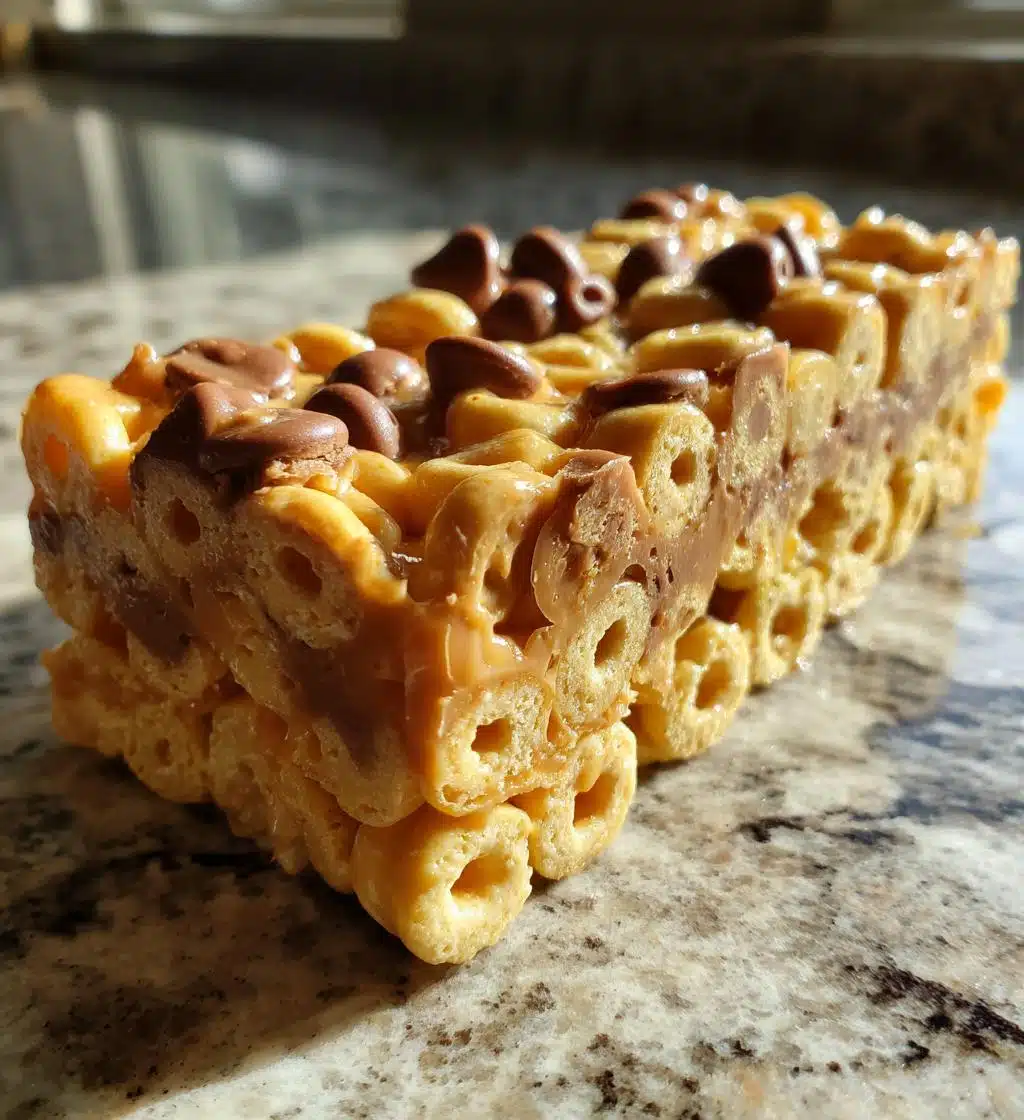 peanut butter cheerios bars - detail 1