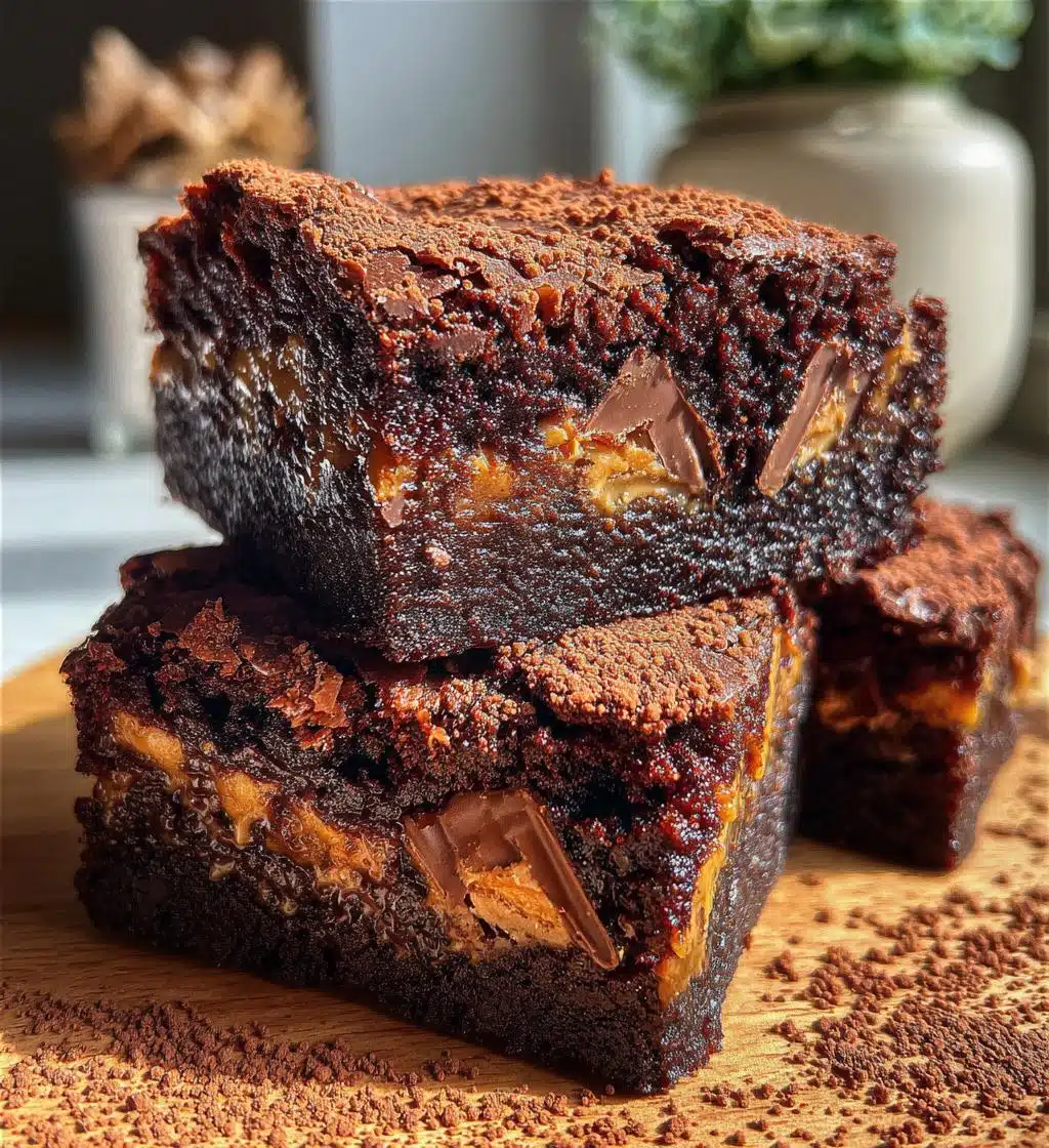 peanut butter cup brownies - detail 1