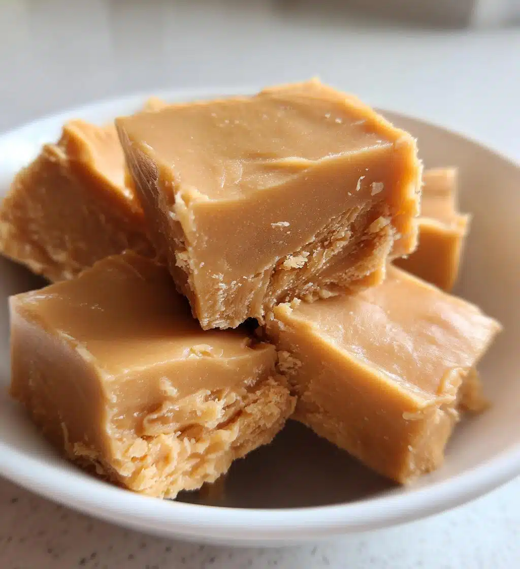 peanut butter microwave fudge - detail 1