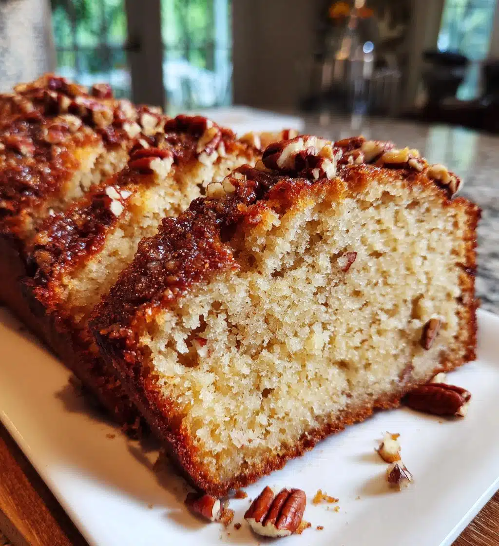 pecan pie pound cake - detail 1