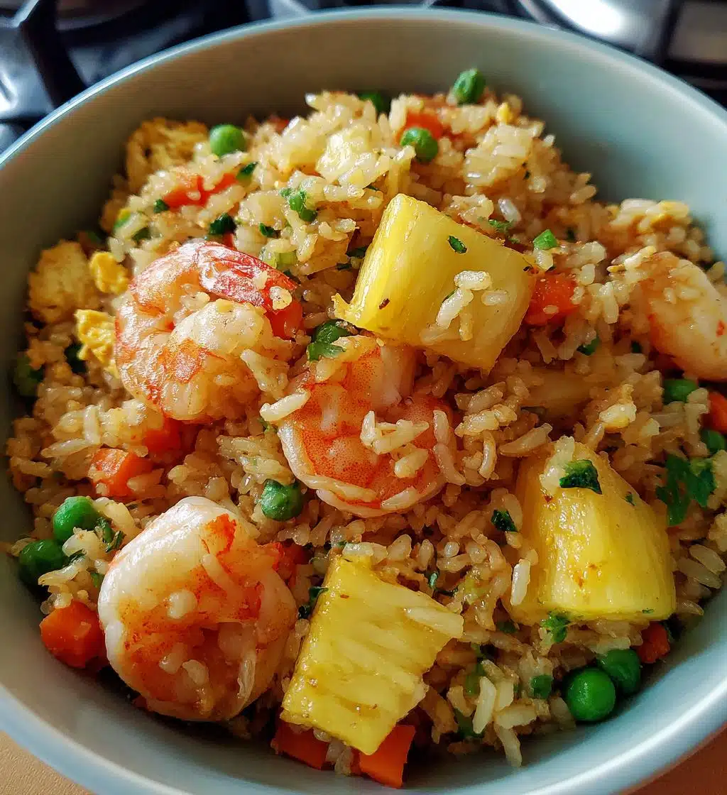 pineapple shrimp fried rice - detail 1