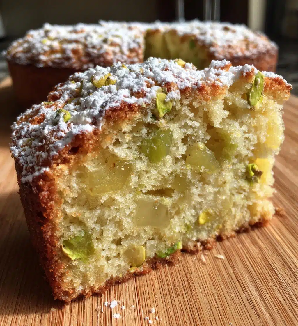pistachio pineapple cake - detail 1