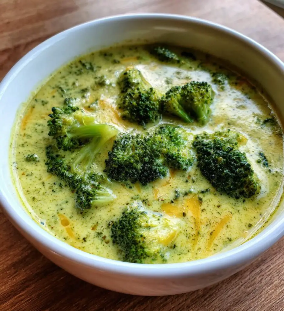 quick and easy broccoli cheddar soup
