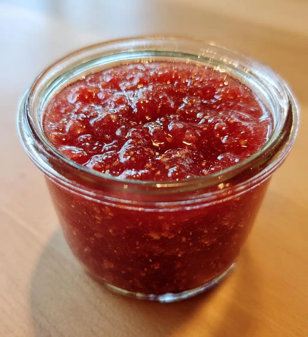 rhubarb cinnamon jam - detail 1