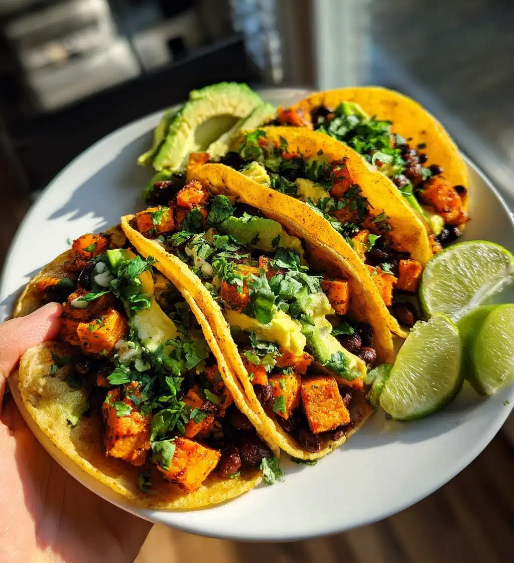 roasted sweet potato tacos - detail 1