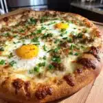 sausage gravy breakfast pizza