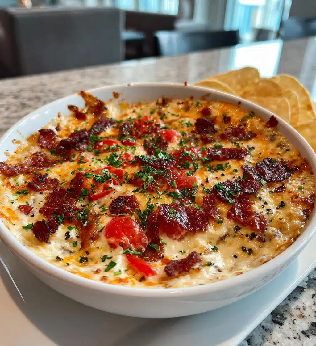 slow cooker bacon cheeseburger dip - detail 1