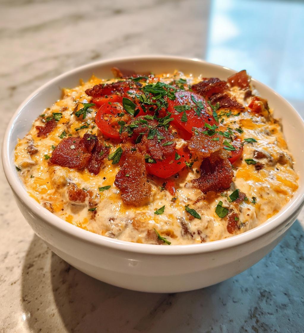 slow cooker bacon cheeseburger dip