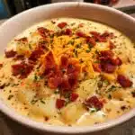 slow cooker creamy potato bacon soup