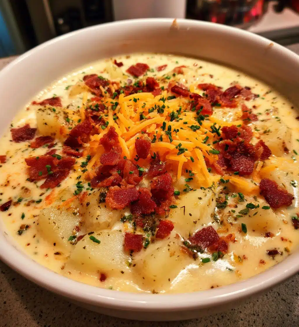slow cooker creamy potato bacon soup
