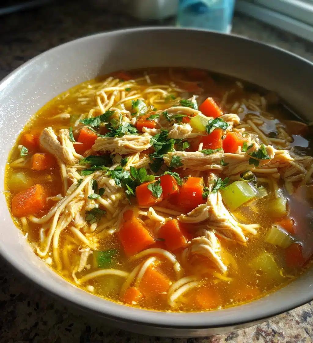 sopa de fideo with chicken - detail 1