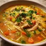 sopa de fideo with chicken