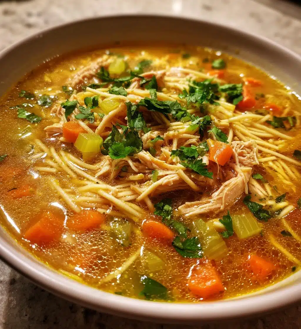 sopa de fideo with chicken