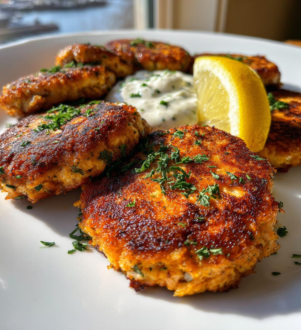 southern fried salmon patties - detail 1