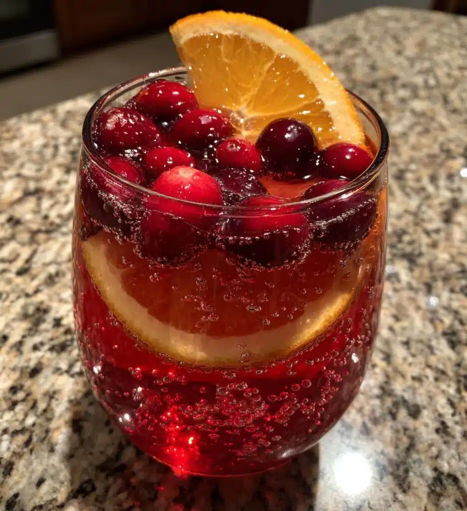 sparkling cranberry orange sangria