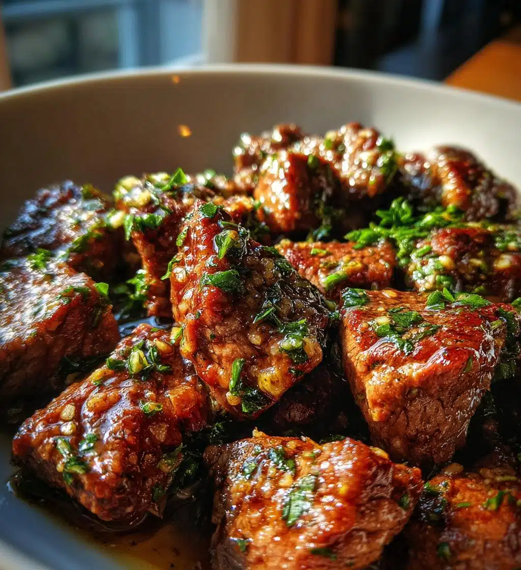 steak bites with garlic butter