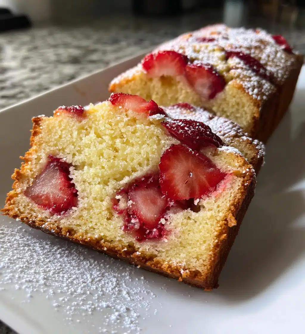 strawberry bread - detail 1
