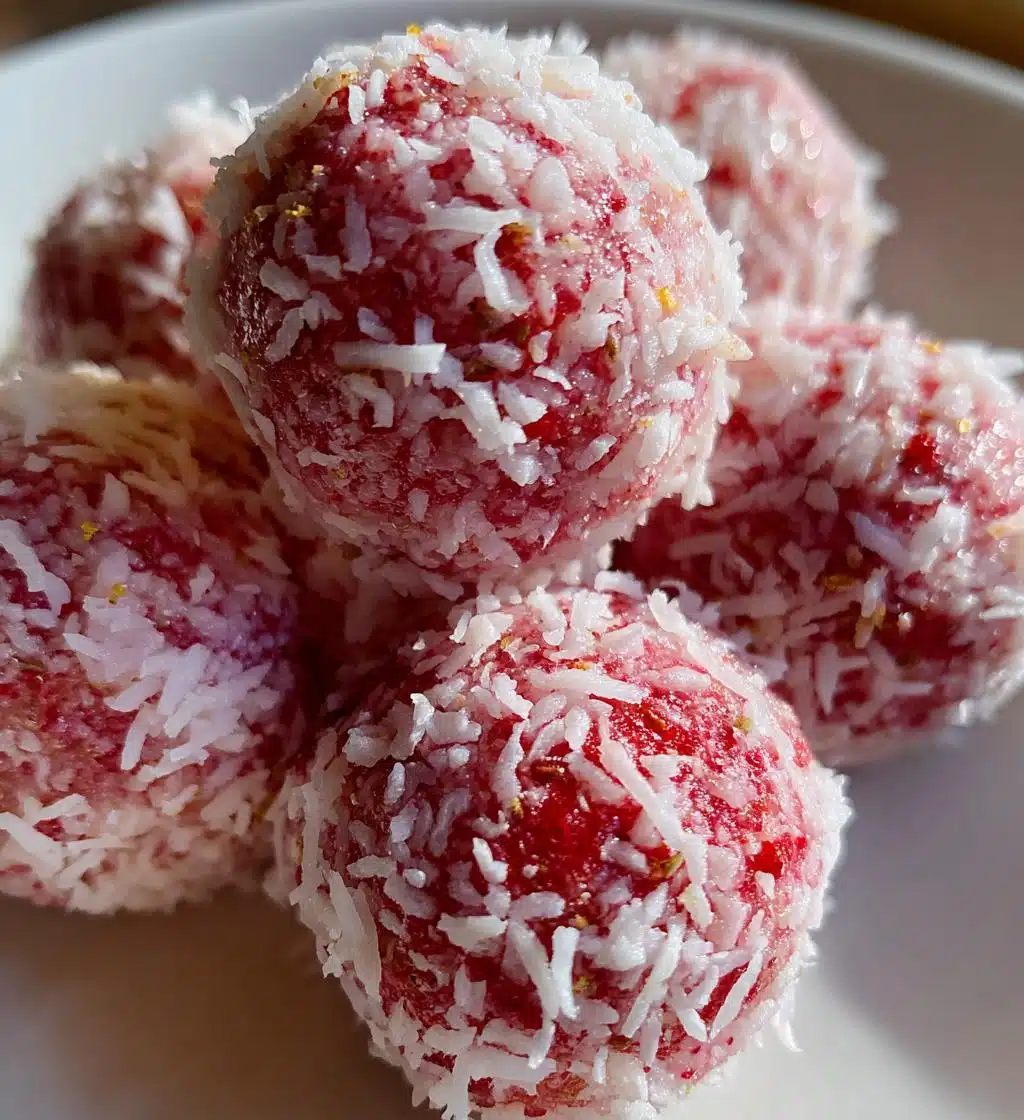 strawberry coconut balls