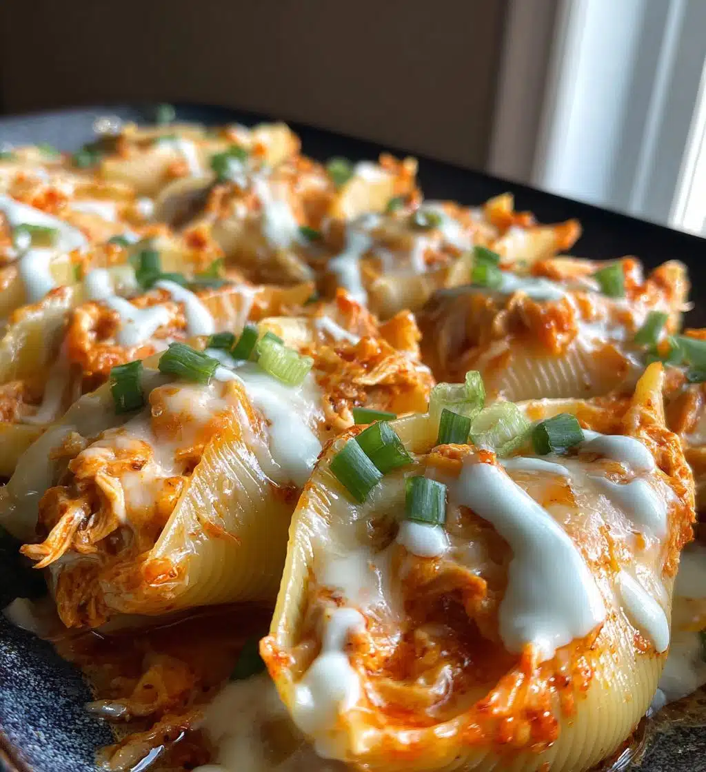 stuffed buffalo chicken shell - detail 1