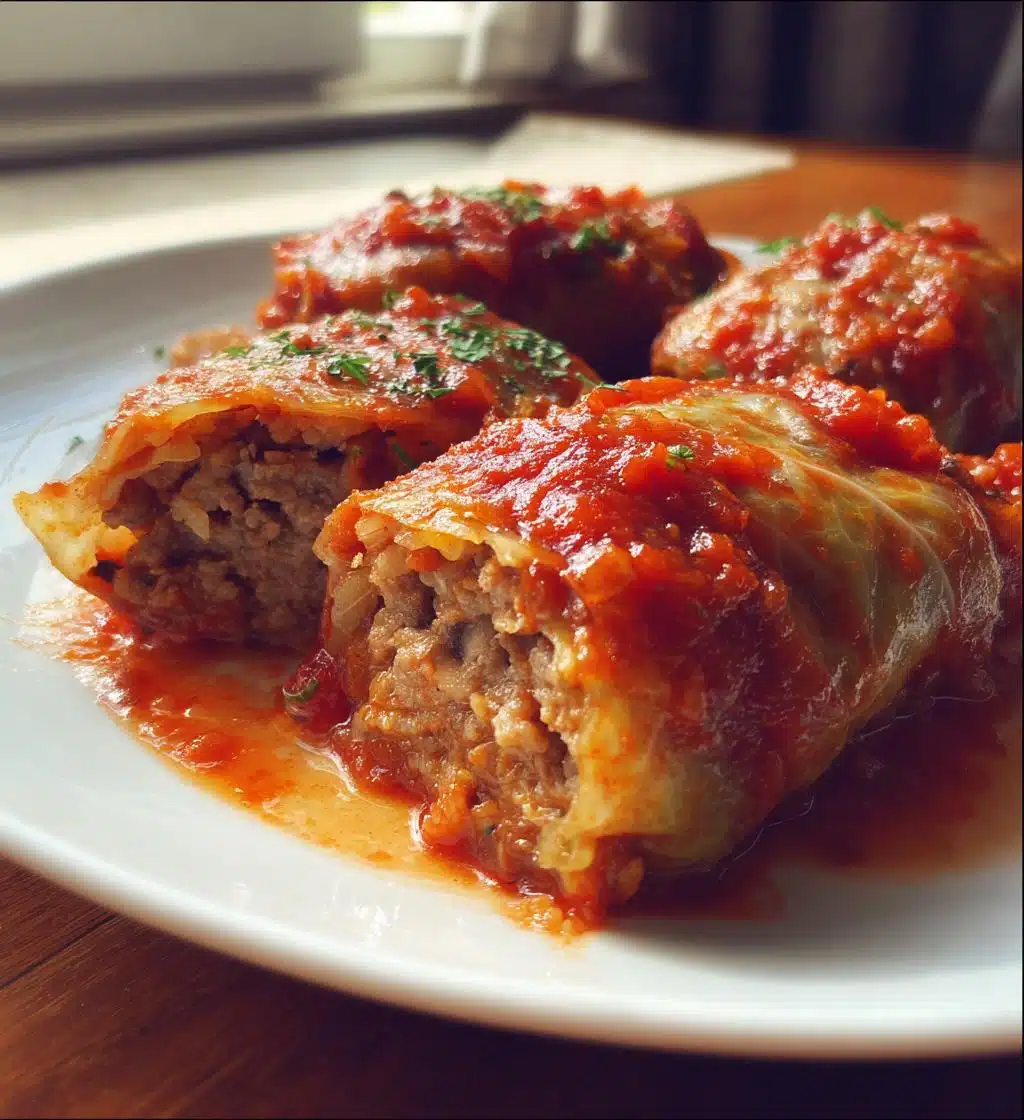 stuffed cabbage rolls - detail 1
