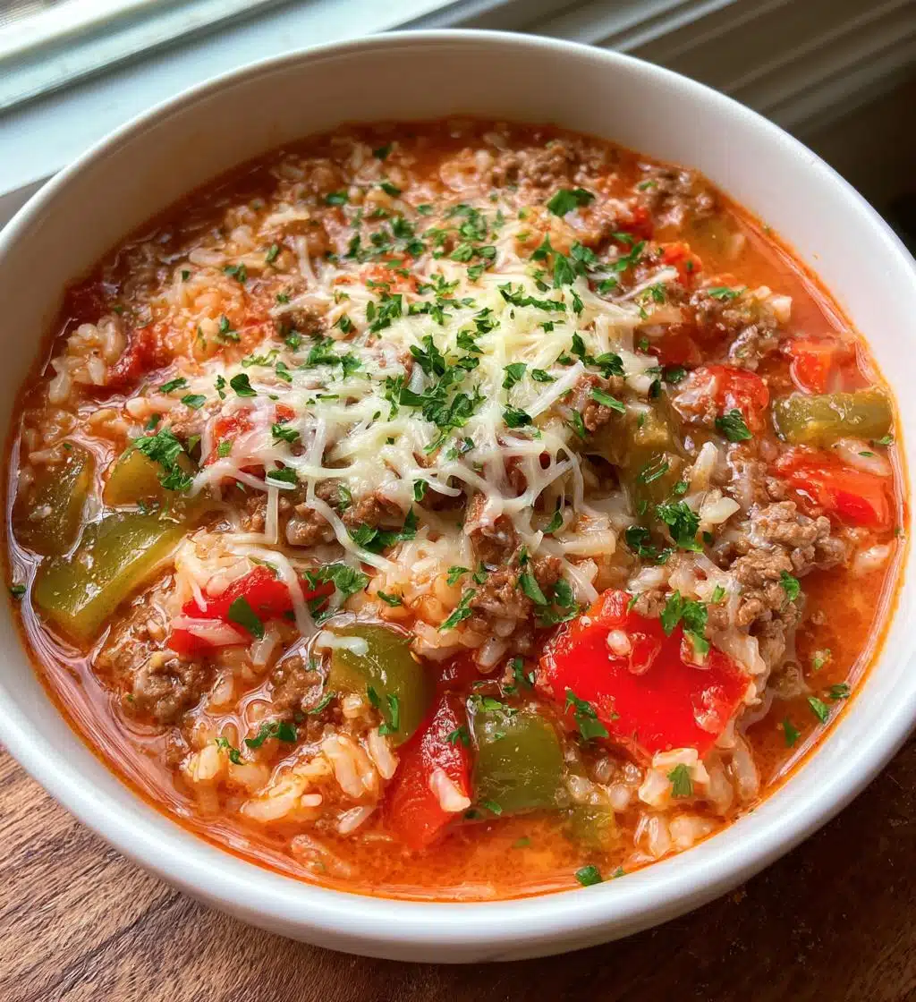 stuffed pepper soup - detail 1