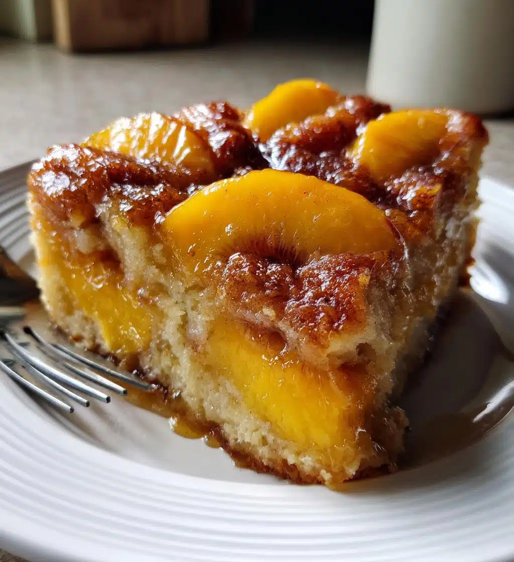 tennessee peach pudding - detail 1