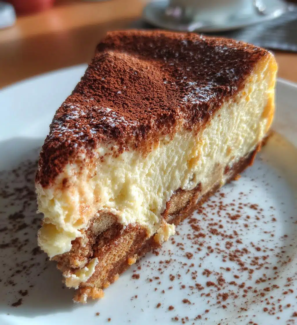 tiramisu cheesecake - detail 1