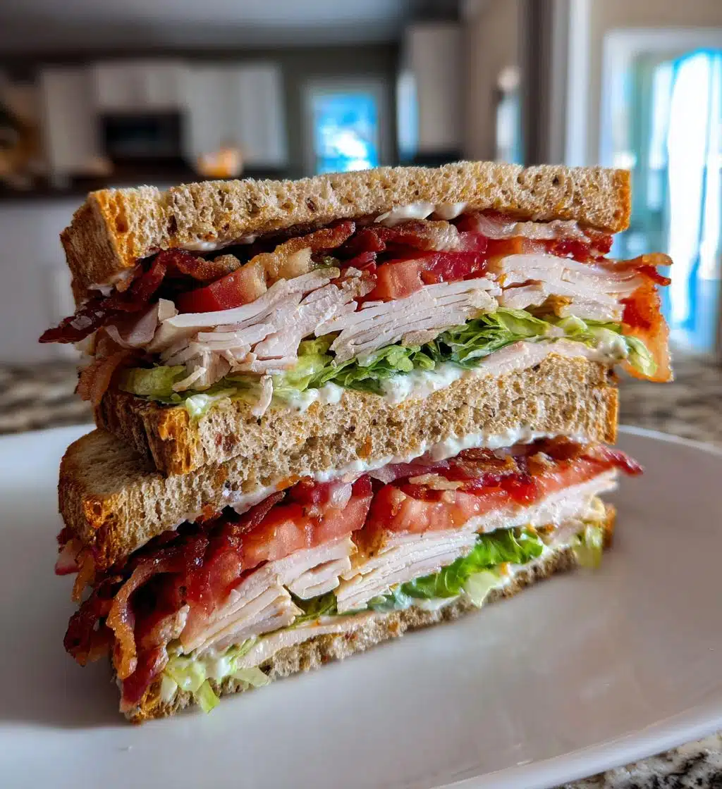 turkey club sandwich - detail 1