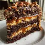 turtle caramel cake