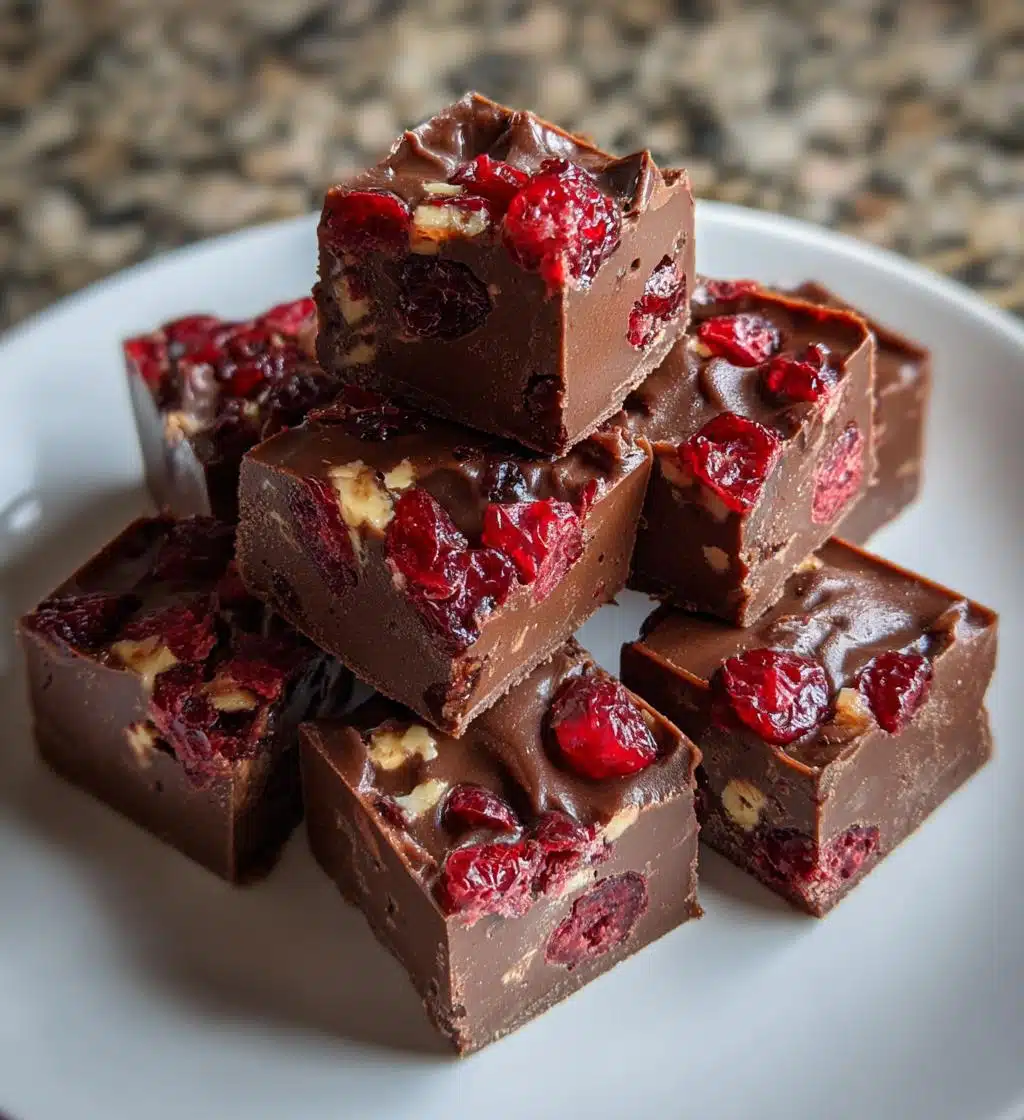 valentines day creamy cherry fudge - detail 1