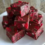 valentines day creamy cherry fudge