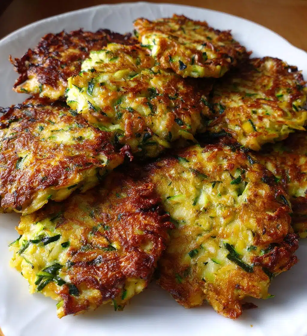 zucchini patties - detail 1