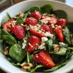 15 minute strawberry spinach salad