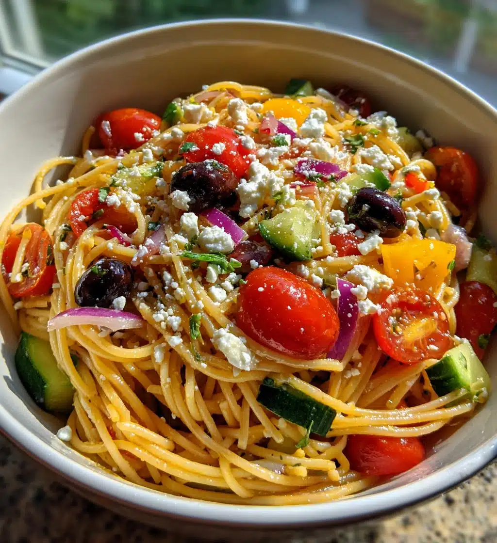 20 minute spaghetti salad recipe - detail 1
