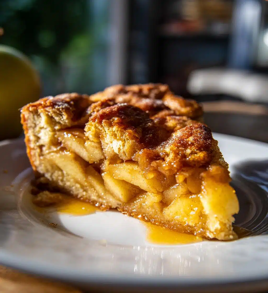 3 ingredient apple pie cake - detail 1
