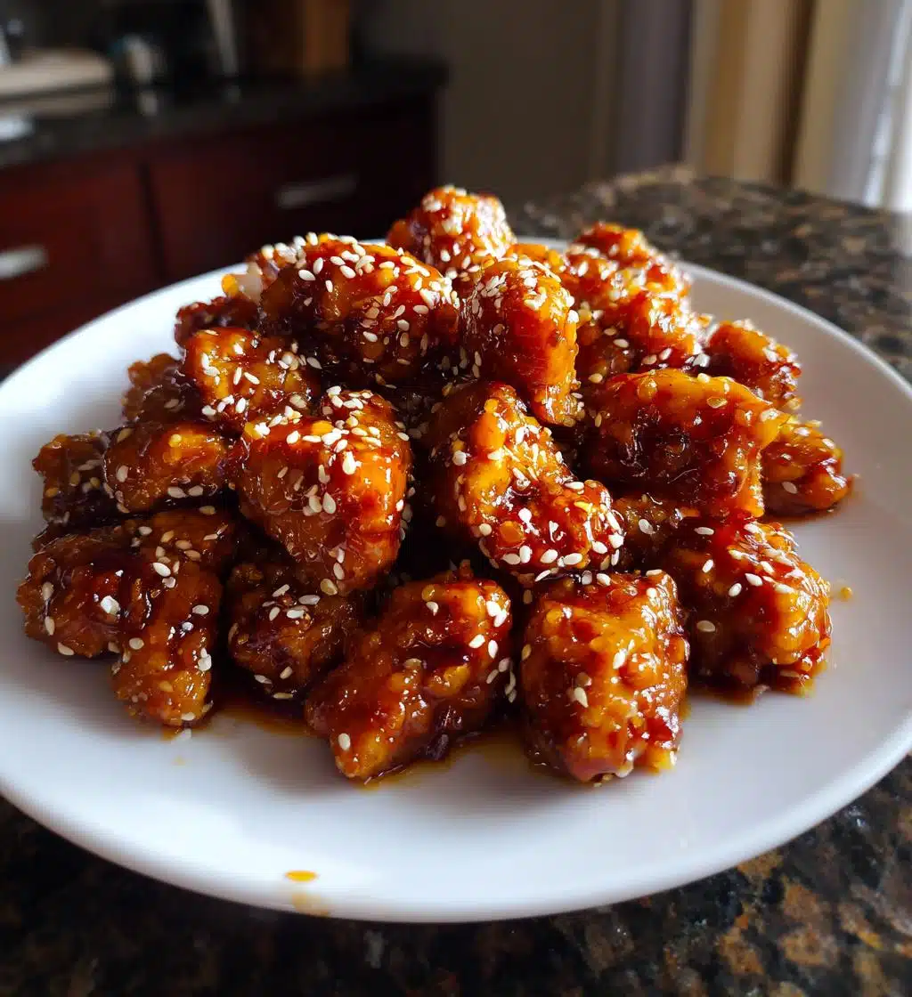 3 ingredient orange chicken - detail 1