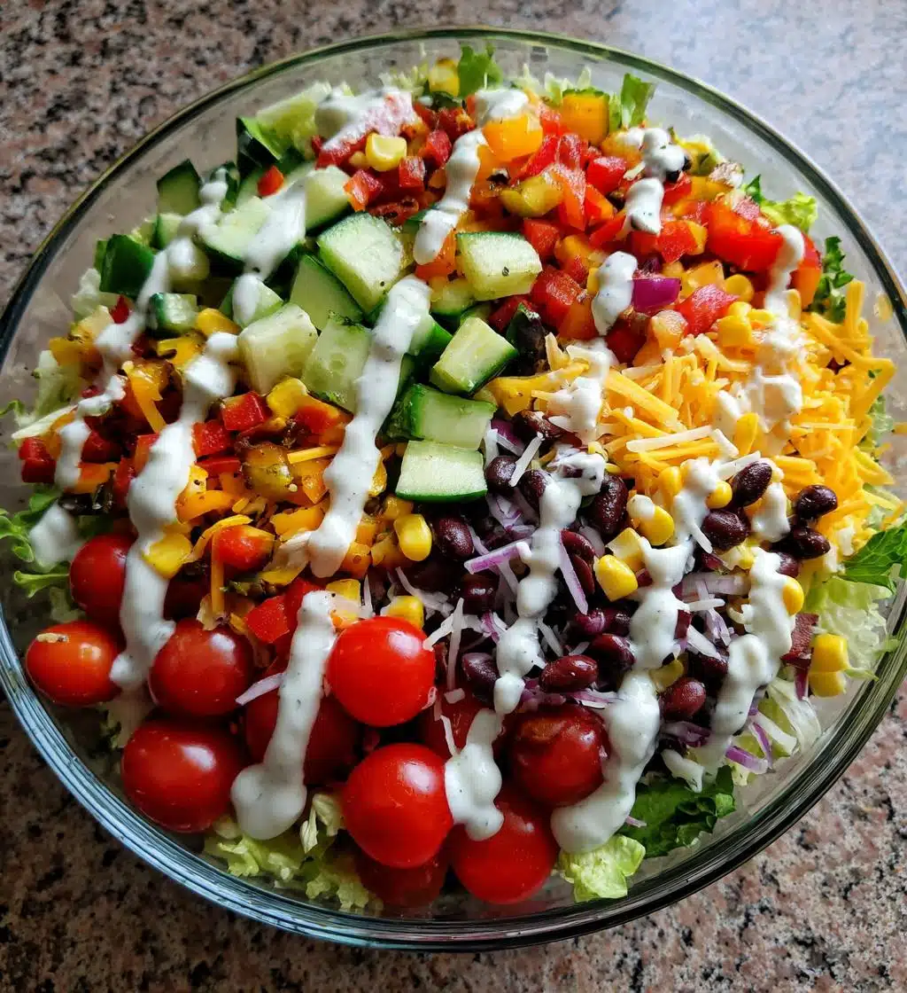 7 layer salad recipe - detail 1