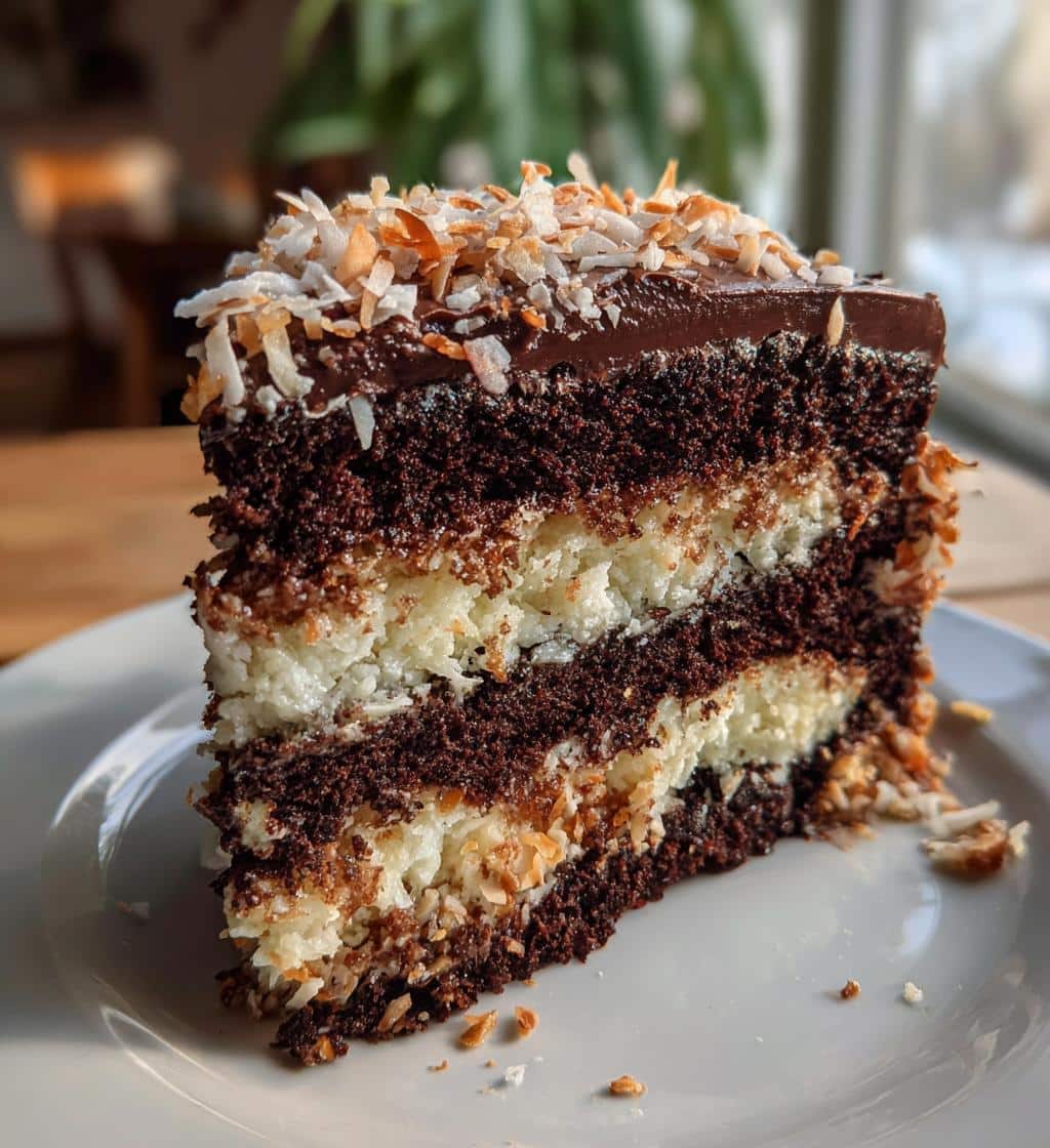 Almond Joy Christmas Cake - detail 1