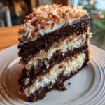 Almond Joy Christmas Cake