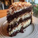 Almond Joy Christmas Cake