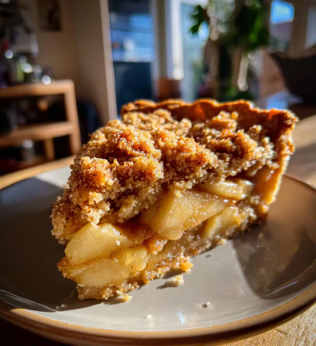 Apple Cinnamon Crumble Christmas Tart - detail 1