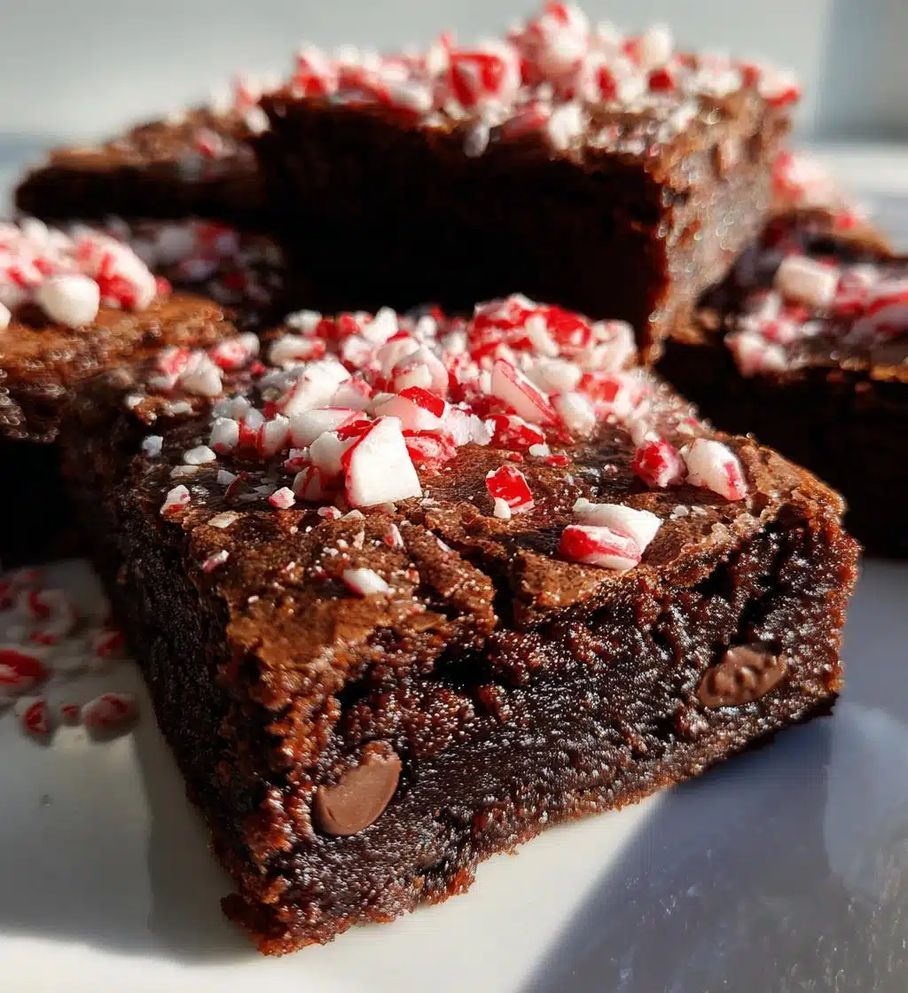 Candy Cane Brownies for Christmas - detail 1