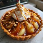 Caramel Pear Christmas Tart