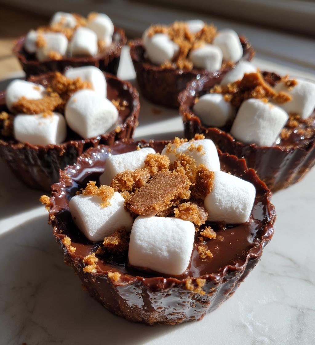 Chocolate Marshmallow Cups – Christmas