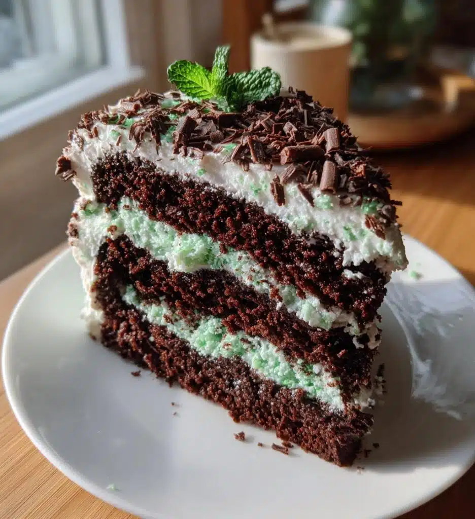 Chocolate Mint Christmas Cake