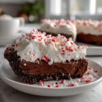Chocolate Peppermint Christmas Tart