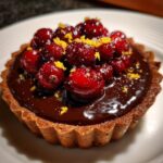 Chocolate Tart with Cranberries – Christmas Treat