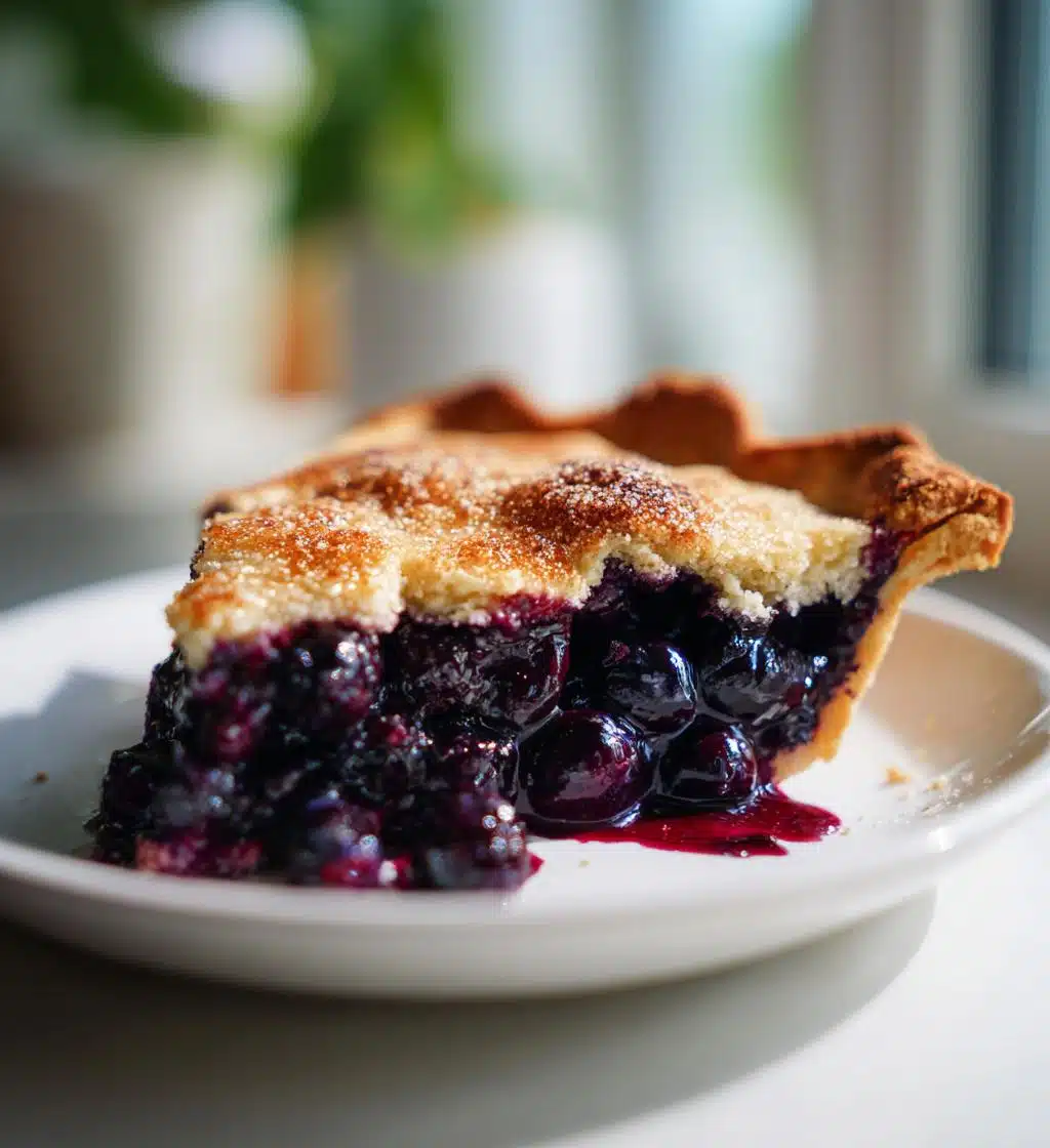 Christmas Blueberry Pie - detail 1